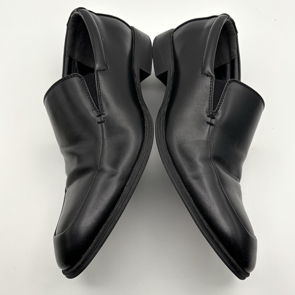 Alfani Men's Shoe Size 8.5M Black Faux Leather Charles Slip On Dress Loafers - Picture 5 of 10